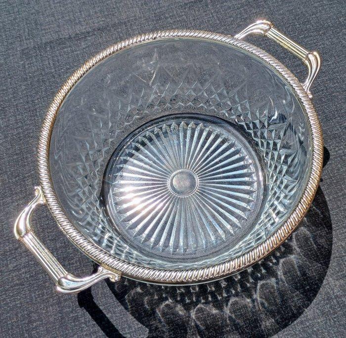 oreficeria italiana - Set kommen (14) - Verzilverd, glas met, Antiek en Kunst, Antiek | Meubels | Tafels