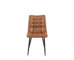 Eetkamerstoel Lucille microleer - Cognac, Ophalen of Verzenden, Nieuw