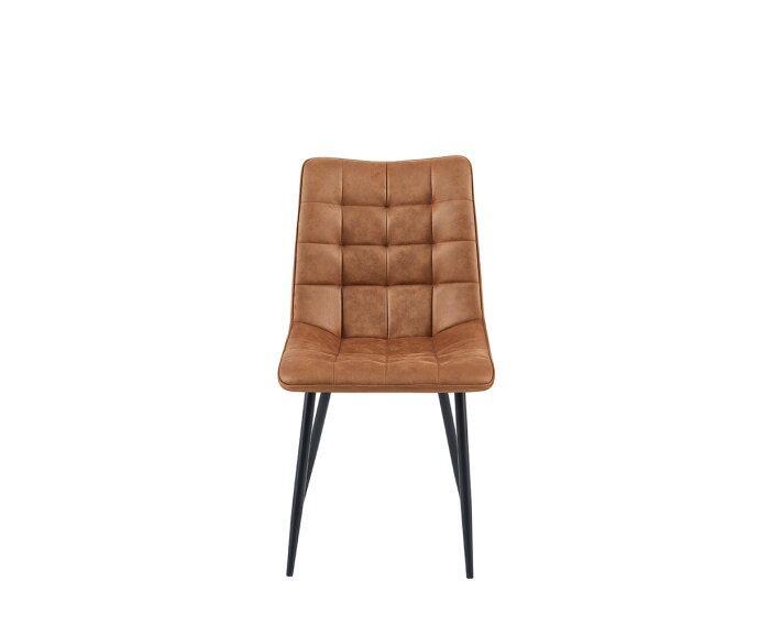 Eetkamerstoel Lucille microleer - Cognac, Huis en Inrichting, Stoelen, Nieuw, Ophalen of Verzenden