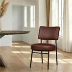 Leren eetkamerstoel Rondo - Granada Cognac (donkercognac) -, Ophalen of Verzenden, Nieuw, Leer