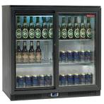 Flessenkoeler geventileerd "Back Bar", 2 schuifdeuren, Verzenden, Nieuw in verpakking, Koelen en Vriezen