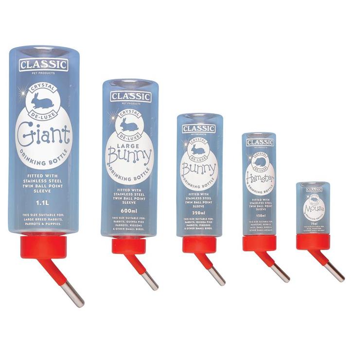 Classic drinkfles - 1 liter - Overige dieren    -, Dieren en Toebehoren, Vogels | Toebehoren, Nieuw, Verzenden