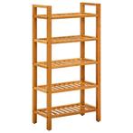 vidaXL Schoenenrek met 5 schappen 50x27x100 cm massief, Huis en Inrichting, Verzenden, Nieuw