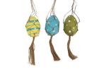 Macrame eihangers blauw mix handmade 3 verschillende, Hobby en Vrije tijd, Ophalen of Verzenden, Nieuw