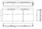 Wiesbaden Luxe spiegelkast +Led verlichting 160x60x14cm, Huis en Inrichting, Woonaccessoires | Spiegels, Ophalen of Verzenden