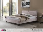 Boxspring-look bed Milano - 180x200 - bed stof - Zacht roze, Overige kleuren, Verzenden, Boxspringlook, stoffen bed, roze, 180 cm