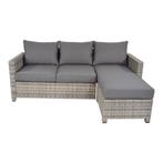 Wicker lounge hoekbank model Valencia Smoke, 3 zitplaatsen, Nieuw, Ophalen of Verzenden, Loungeset