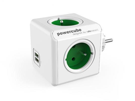 Allocacoc PowerCube Original USB Groen (FR), Audio, Tv en Foto, Fotocamera's Digitaal, Nieuw, Ophalen of Verzenden