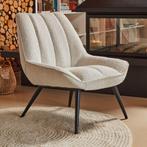 *WOONWINKEL* Kave Home Marlina Witte Boucle Fauteuil, Huis en Inrichting, Fauteuils, Verzenden, Nieuw