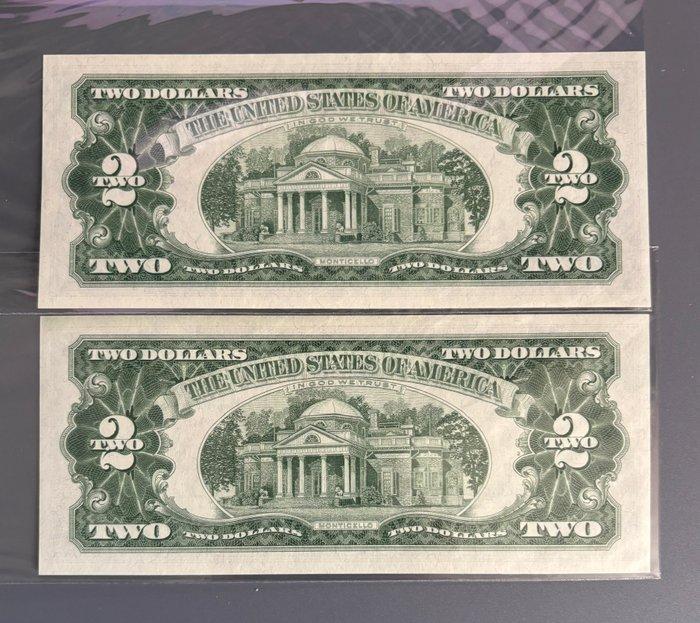 Verenigde Staten van Amerika. - 2 x 2 Dollars - 1963 -, Postzegels en Munten, Bankbiljetten | Europa | Niet-Eurobiljetten
