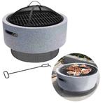 Cheqo® 2-in-1 Vuurschaal met BBQ Rooster - Barbecue - Terras, Nieuw, Verzenden