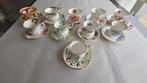 Koffieservies (10) - Porselein, Goud - Set van 10 kop en