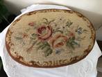 Kruk - Fluweel, Hout, Koper, Textiel - cross-stichting, Antiek en Kunst, Curiosa en Brocante