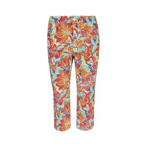 MAC • Capri summer clean bloem • 36, Kleding | Dames, Broeken en Pantalons, Oranje, Nieuw, Maat 36 (S), Verzenden