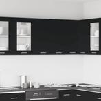 vidaXL Hangkast Lyon 60x31x60 cm bewerkt hout zwart, Huis en Inrichting, Keuken | Keukenelementen, Verzenden, Nieuw, Zwart