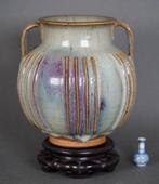 Yuan/Ming Dynasty - Kom - Large Purple Splash Jun Vase -