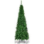 Costway Kerstboom Potloodvormig MET Warm Witte LED-Verlichti