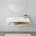 Badkamermeubel BWS Ibiza 100 cm met Washed Oak Planchet, Ophalen of Verzenden, Nieuw, Bad