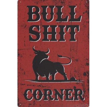 Wandbord -  Bull Shit Corner