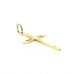 Gouden hanger van een kruis (religieus, kruis kettinghanger), Ophalen of Verzenden, Gebruikt, Goud, Overige merken