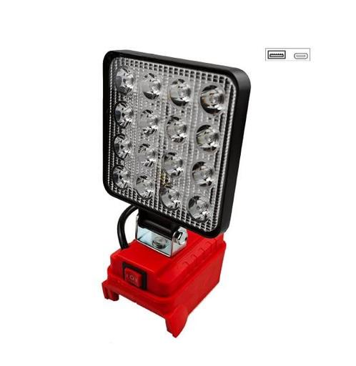 LEDLAMP GESCHIKT VOOR MILWAUKEE ACCU 27W-5400 LUM, Doe-het-zelf en Verbouw, Bouwverlichting, Verzenden