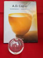 Leerdam - A.D. Copier - Vaas (2) - Glas - spijkerbol vaas, Antiek en Kunst