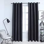 vidaXL Gordijnen verduisterend met ringen 2 st 140x245 cm, Huis en Inrichting, Stoffering | Gordijnen en Lamellen, Verzenden, Nieuw