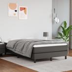 vidaXL Pocketveringmatras 120x200x20 cm kunstleer grijs, Verzenden, Nieuw