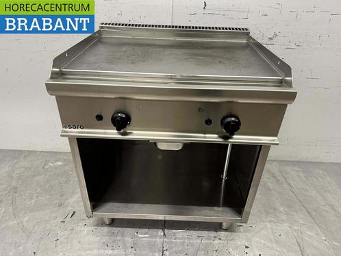 RVS Saro Grillplaat Bakplaat 2 zones 80 cm GAS Horeca, Zakelijke goederen, Horeca | Keukenapparatuur, Nieuw zonder verpakking