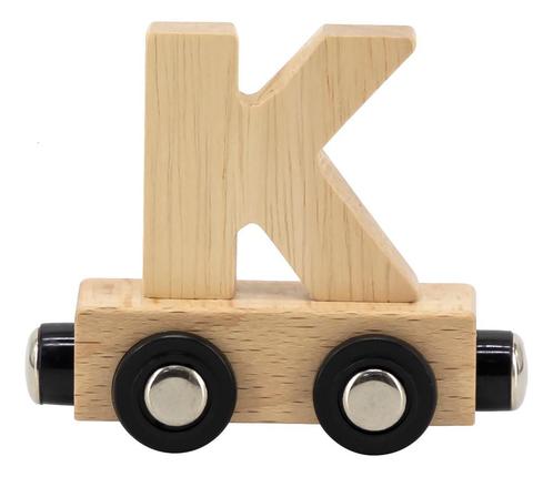 Tryco Houten Naturel Lettertrein - Letter K TR-353058, Kinderen en Baby's, Kinderkamer | Inrichting en Decoratie, Nieuw, Verzenden