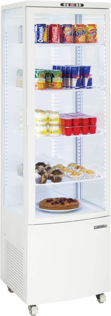 Gekoelde Vitrine Wit met Wielen | 235L Casselin, Zakelijke goederen, Horeca | Keukenapparatuur, Verzenden