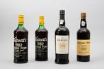 Vier flessen vintage port., Verzamelen, Wijnen, Gebruikt