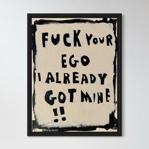 Belle Doxx - Fuck your ego, Antiek en Kunst, Kunst | Schilderijen | Modern