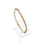 Gouden armband met gekleurde saffier | 18 cm (diamant), Gebruikt, Overige kleuren, Ophalen of Verzenden, Met edelsteen