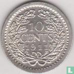 Nederland 10 cents 1911, Verzenden, 10 cent, Losse munt, Goud