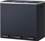 Hoppa!LTB54GS Driedubbele Afvalbak 3x18 Liter van 200 nu 100, Met pedaal, 50 tot 75 cm, Nieuw, 40 liter of meer