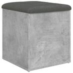 Opbergbankje Betongrijs: Comfortabel Tweedekansje! -47%, Ophalen of Verzenden, Nieuw, Minder dan 75 cm, Minder dan 150 cm