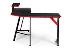 Hoekbureau - gaming bureau - 150x120x73 cm - zwart rood, Nieuw, Ophalen of Verzenden