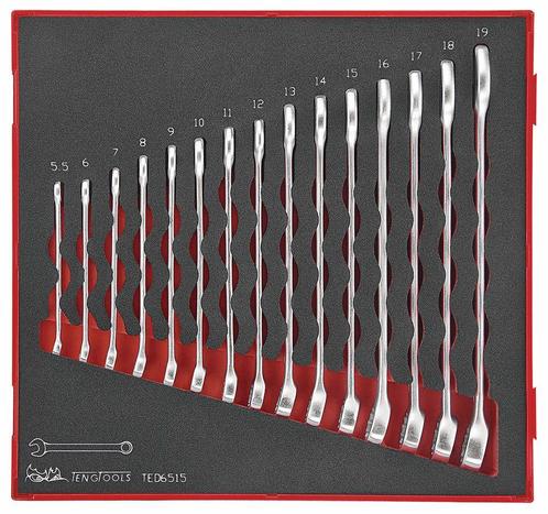 Steekringsleutelset Foam2 tray 5,5- 19mm 15 delig Teng Tools, Doe-het-zelf en Verbouw, Gereedschap | Handgereedschap, Ophalen of Verzenden