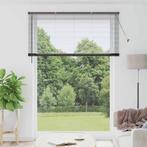 vidaXL Raamblind met gordijnen Zwart Aluminium, Huis en Inrichting, Stoffering | Gordijnen en Lamellen, Verzenden, Nieuw, Zwart