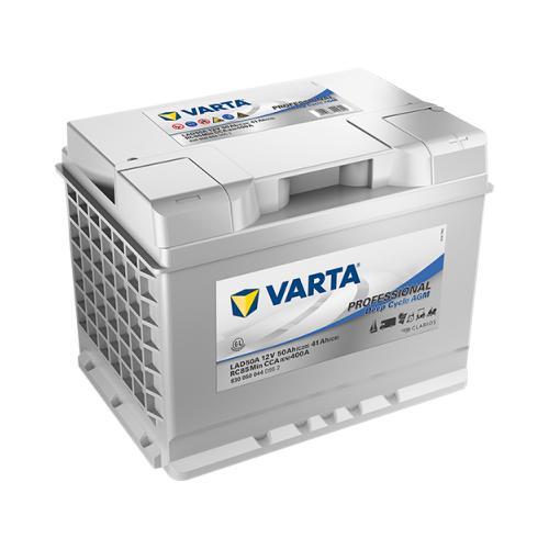 Varta LAD50A AGM accu 12 volt 50 ah Deep Cycle, Caravans en Kamperen, Caravan accessoires, Nieuw, Ophalen of Verzenden