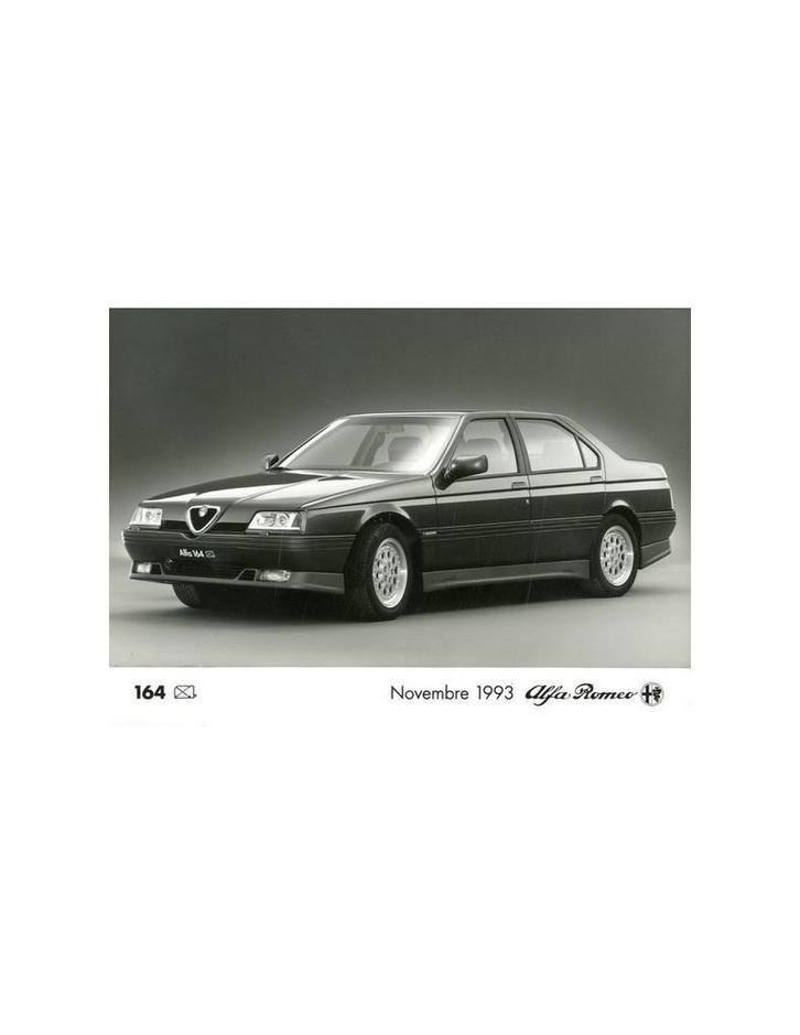 1993 ALFA ROMEO 164 Q4 PERSFOTO, Boeken, Auto's | Folders en Tijdschriften, Alfa Romeo