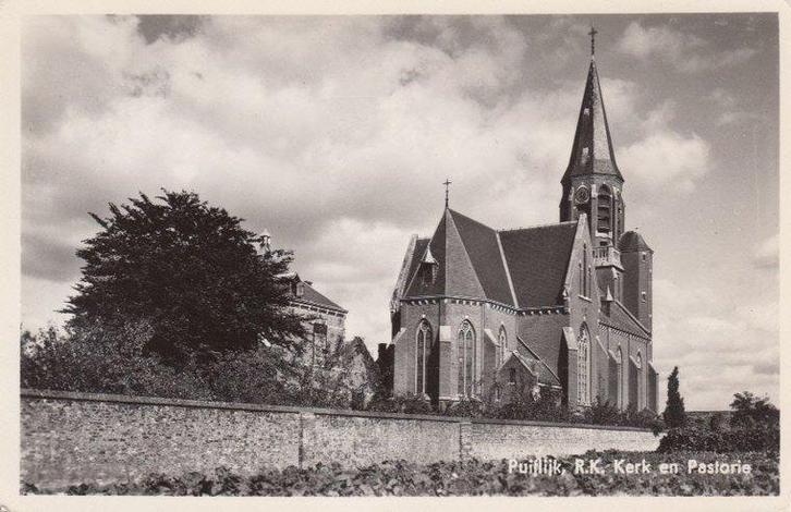 PUIFLIJK - R.K. Kerk en Pastorie, Verzamelen, Ansichtkaarten | Nederland, Verzenden