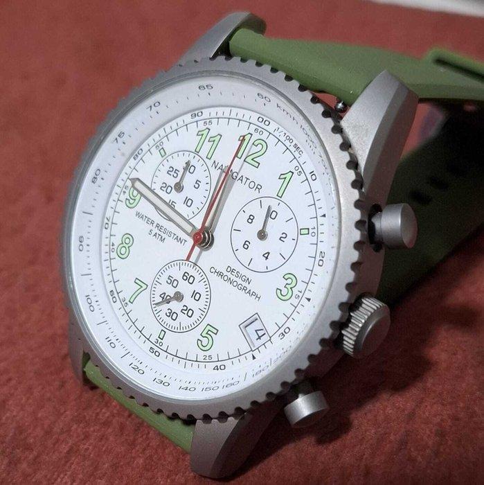 NAVIGATOR - Crongrafo - Zonder minimumprijs - 316L - Heren -, Sieraden, Tassen en Uiterlijk, Horloges | Heren
