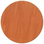 Tafelblad Rond Ã50cm Wasbruin Grenen - - Tweedekansje -.., Huis en Inrichting, 50 tot 100 cm, Rond, Nieuw, Tafelblad