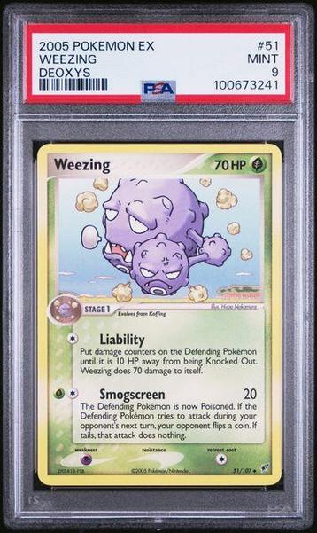 2005 Pokemon EX - Deoxys - Weezing #51 - PSA 9 beschikbaar voor biedingen