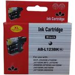 Huismerk Brother LC-123BK cartridge zwart, Verzenden, Nieuw, Huismerk
