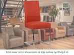 Leren eetkamerstoel Remix - Toledo Siegelstein (rood) -, Huis en Inrichting, Nieuw, Ophalen of Verzenden, Eén, Rood
