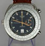 HEUER - Stahl Chronograph - Calculatoer - Kaliber Heuer 15 -, Nieuw