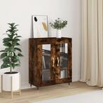 vidaXL Dressoir 69,5x34x90 cm bewerkt hout gerookt, Huis en Inrichting, Kasten | Dressoirs, Verzenden, Nieuw, 50 tot 100 cm, 25 tot 50 cm